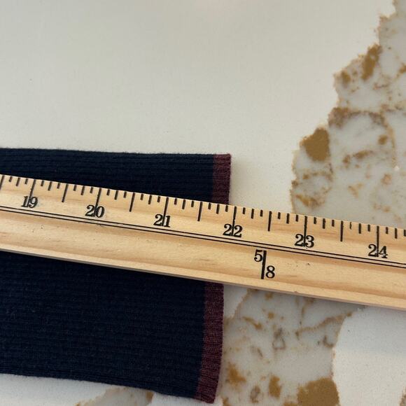 J McLaughlin Sweater Striped SZS Navy Multi Classic Preppy Long Sleeve - Picture 9 of 10